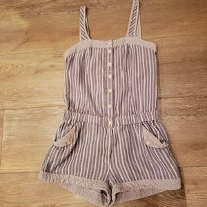 Blue Striped Romper (S)
